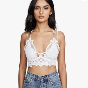 Free People White Bralette